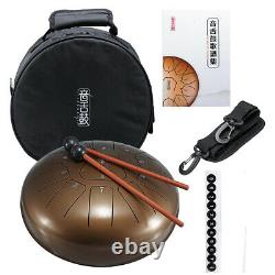 10 Inch 11 Notes Bronze Steel Tongue Percussion Drums Handpan Instrument with