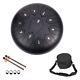 10 Inch 11 Notes Steel Tongue Drum, GGHKDD Chakra Tank Drum with 4 Fin