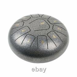 10 Inch 11 Notes Steel Tongue Drum Handpan Hand Drums Tankdrum With Drum Mallets