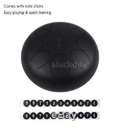 10 Inch Steel Tongue Drum Handpan Drum Hand Drum Percussion Instrument N9A0