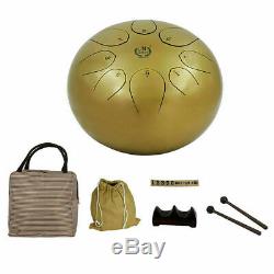 10 Inch Steel Tongue Drum Handpan Drum Hand Drum Percussion Instrument With Bag