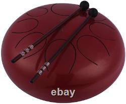10 Inch Steel Tongue Drum Handpan Drum Hand Drum Percussion Instrument with Drum