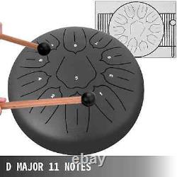 10 Inch Steel Tongue Drum In D Minor 11 Notes 25cm Hand Pan Drum Tank S14