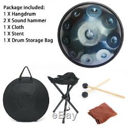 10 Notes 22 Hand Drum Handpan Carbon Steel Handmade Percussion Tongue Drum Art