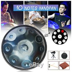 10 Notes Handpan Carbon Steel Handpan Drum Handmade Tongue Drum Professional