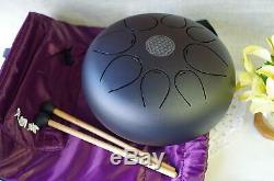 10 inch Steel Tongue Drum Percussion Instrument Theropy Healing Drum with Bag