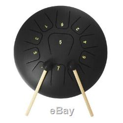 12Inch Drum 11 Tone Steel Tongue Percussion Drum Instrument With Carry Bag