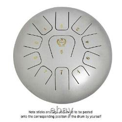 12Inch Steel Tongue Drum 11 Tone Hand Pan Stainless Percussion Instrument With