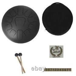 12Inch Steel Tongue Drum 11 Tone Hand Pan Stainless Percussion Instrument With