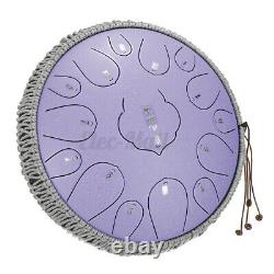 12.5'' Steel Tongue Drum Handpan 15 Notes Pan Drum Tank Drum with Mallets Bag Gift
