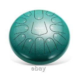 12 Book Mallets Finger Picks Steel Tongue Drum 13 Note Handpan Drum for Adult F