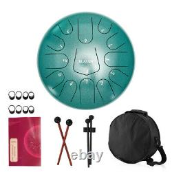 12 Book Mallets Finger Picks Steel Tongue Drum 13 Note Handpan Drum for Adults
