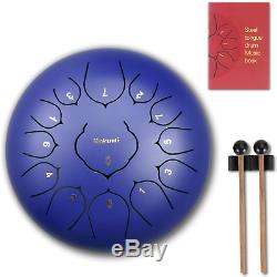 12 Inch 13 Note Steel Tongue Drum Percussion Instrument Lotus Hand Pan Drum with
