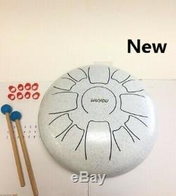 12 Inch 13 Notes Steel Tongue Drum Handpan Percussion Instrument Drum With Mallets