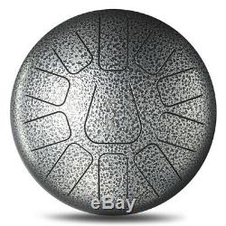 12 Inch Mini 11 Tone Steel Tongue Percussion Drum Handpan Instrument With Drum