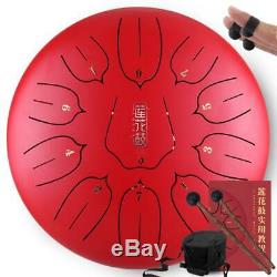 12 Inch Steel Tongue Drum Handpan Major 11 Notes Tankdrum With Bag Gifts Set