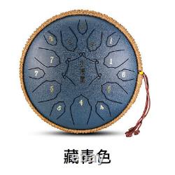 12 Inch Steel Tongue Drum with Handbag Drumsticks Percussion Musical Instrument