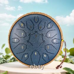 12 Inch Steel Tongue Drum with Handbag Drumsticks Percussion Musical Instrument