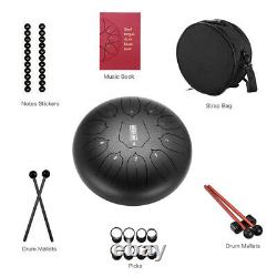 12 Inch Steel Tongue Handpan Drum Instrument 11 Notes Professional With Carry Bag
