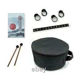 12'' Steel Tongue Drum 15 Notes C Minor Scale Handpan Hand Tankdrum+ Bag&Mallets