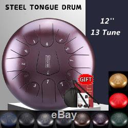 12'' Steel Tongue Drum Handpan 13 Notes C Major Tankdrum Instruments +Bag Mallet