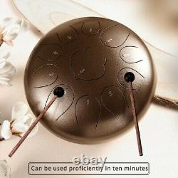 12 Steel Tongue Drum Handpan 13 Notes Percussion Instrument + Drumsticks B1Z7