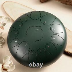12 Steel Tongue Drum Handpan 13 Notes Percussion Instrument + Drumsticks O2Y3