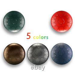 12 Steel Tongue Drum Handpan 13 Notes Percussion Instrument + Drumsticks Y4X7
