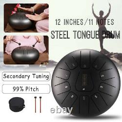 12'' Steel Tongue Hand Drum 11 Notes Handpan Tank Percussion Instrumet Bronze