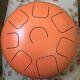 12in Large Steel Tongue Drum Tank Handpan Percussion Drum with Bag 2 stick Orange