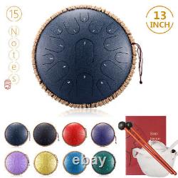 13 Inch 15 Notes Steel Tongue Drum Handpan Hand Drums Tankdrum With Drum Mallets