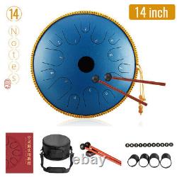14 Inch 14 Notes Steel Tongue Drum Handpan Hand Drums Tankdrum With Drum Mallets