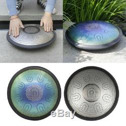 14 Inch A Major Steel Tongue Drum Handpan for Yoga Meditation Musical Gift