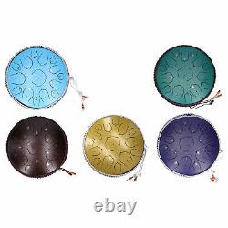 14in 15 Tone D Steel Tongue Drum Handpan Percussion Instrument withBag Drum Mallet