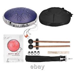 14in 15 Tone D Steel Tongue Drum With Bag Mallets Bracket For Heart Rehabili RHS