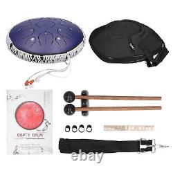 14in 15 Tone D Steel Tongue Drum With Bag Mallets Bracket For Heart Rehabili TPG