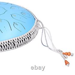 14in 15 Tone D Steel Tongue Drum With Bag Mallets Bracket For Heart Rehabilitati