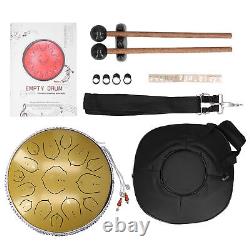 14in 15 Tone D Tongue Drum With Bag Mallets Bracket For AmusementOr BST