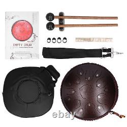 14in 15 Tone D Tongue Drum With Bag Mallets Bracket For Heart Amusement BST