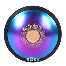 15'' Durable Carbon Steel Tongue Drum Hand Tank Drum UU Handpan With Bag A3-D6
