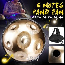 18 Steel Tongue Drum Handpan Hand Drums 6 Notes Material Percussion withbag