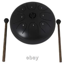 1 Pc 8 Note Metal Tongue Drum with Mallet for Zen Yoga Camping