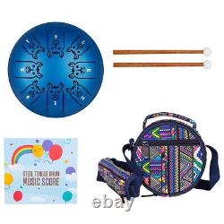 1 Set Steel Drum Steel Tongue Drum Instrument Percussion Drum Supplies