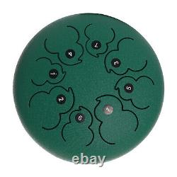 1pc 8 8 Steel Tongue Drum With Carry Bag Gift For Adults Kids Green