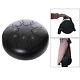 1pc 8 Inch Steel Tongue Drum Handpan and Drum Mallets Gift Present Black