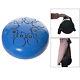 1pc Mini 8 Steel Tongue Drum C Key with Drum Mallets Gift Present Blue
