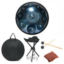 22 inch Professional 10 Notes Handdrum Handmade Carbon Steel Tongue Drum + Bag
