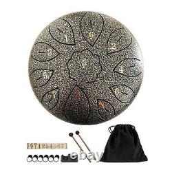 2Pcs 6 11 Notes Drum Handpan Steel Tongue Drums with Mallets for Meditation