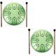 2 Sets Meditation Steel Tongue Drum for Children Kids Wangyou