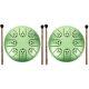 2 Sets Steel Tongue Drum for Beginner Wangyou Child Toddler